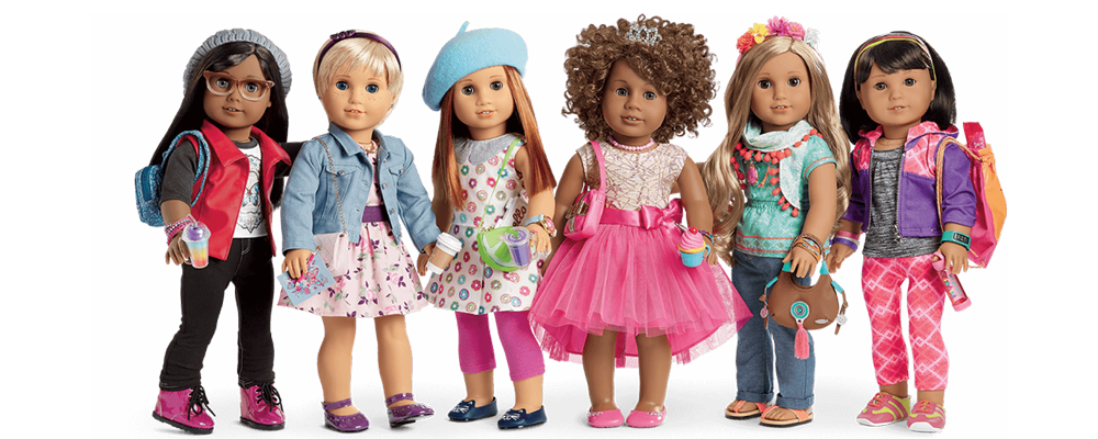 group of create your own dolls